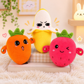 Peluche musical interactivo Snugys en sus tres personajes: Strawby, Carroty y Banny